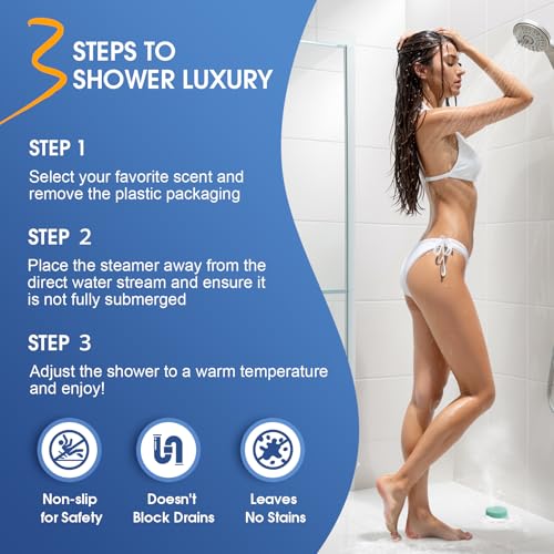 Shower Steamers, 18 Pack Set Shower Bombs with 6 Organic & Natural Fragrance, Self-Care & Relaxation Presents for Women and Men, Ideal for Personal Care and Birthday, Halloween Presents