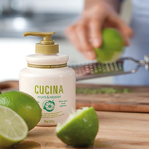 Fruits & Passion [Cucina] - Coriander & Olive Tree Scented Hand Cream for Dry Cracked Skin, Hand Cream for Dry and Anti Aging Olive Oil Natural Hand Cream (5.07 fl oz)