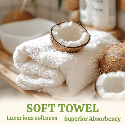 Gift Set for Women BFFLOVE 8pc Coconut Spa Gifts for Women Bath Set for Women with Bath Bomb, Scentd Candle, Massage oil, Towel, Birthday Gifts for Mom,Christmas Gifts for Women