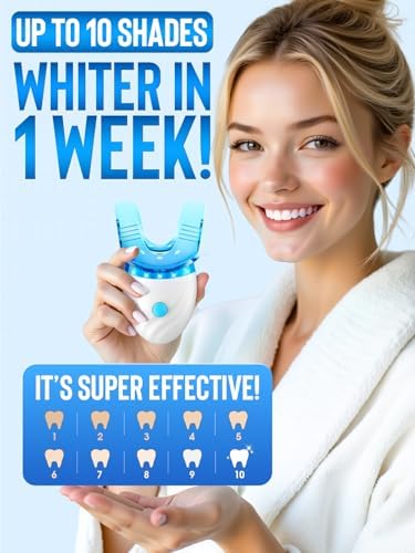 Nicwell Teeth Whitening Kit for Sensitive Tooth: 3 x 35% Carbamide Peroxide Gel & 1 Safe Remineralizing Pen - Teeth whitening LED light for Glow Gen Aged 18-34 - Oral Care for Dentist Office Daily use