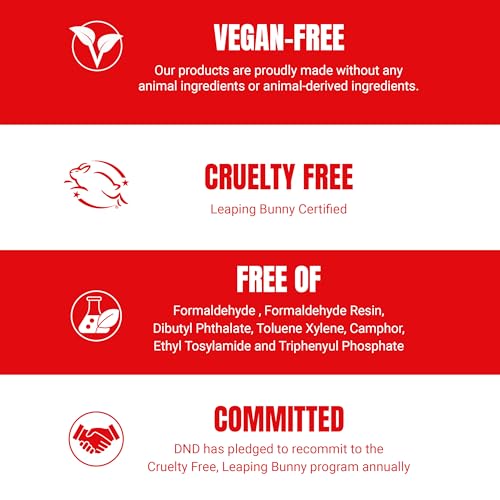 DND Gel Polish Set, Coquette Collection, UV/LED Gel Polish and Air Dry Nail Lacquer, Matching Chip-Free Polish Duo, 084 Dandelion, 0.5 Fl Oz