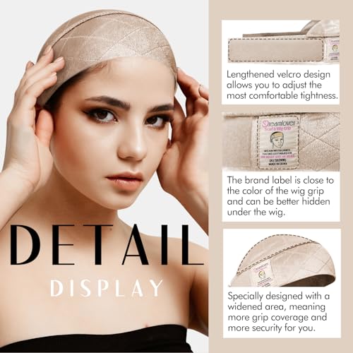 Dreamlover Wig Grip Band for Lace Front Wigs, Wig Grip Headband, Nude, 1 Pieces