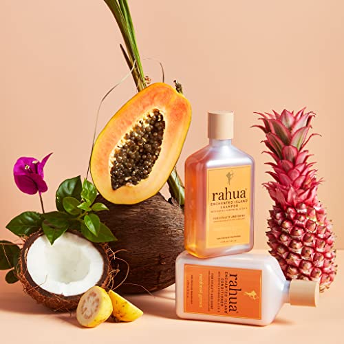 Rahua Enchanted Island Hair Conditioner with Biotin, 9.3 Fl Oz, Supports Strength, Hair Growth & Shine, All Hair Types, Vitamin C, E, A, B6, Coconut Guava Scent, Nourishing Hair Care for Men and Women