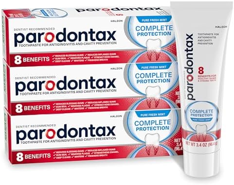 Parodontax Complete Protection Toothpaste, Pure Fresh Mint - 3.4 oz x 3