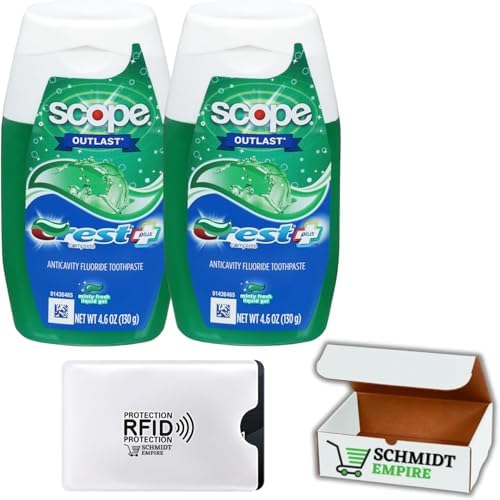 Complete Plus Scope Minty Fresh Liquid Gel CRES.t Toothpaste 4.6 oz (Pack of 2)