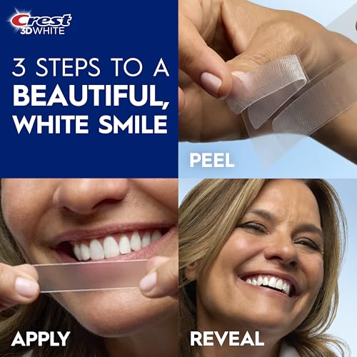 Crest 3D Whitestrips Age Renewal – Teeth Whitening Kit, 24 Treatments (20 + 4 Bonus), Each with 1 Upper/1Lower, 48 Strips – Crest 3DWhite Teeth Whitening Strips