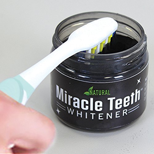 Ontel Miracle Teeth Whitener - Natural Whitening Coconut Charcoal Powder – As Seen on TV