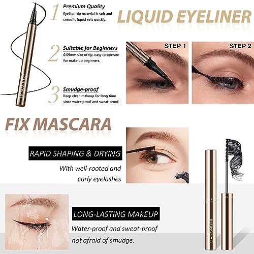 All in One Makeup Kit for Women Full Kit, Basic Cosmetics Kit for Beginner & Professionals, Eye Makeup Set Tween Girl, Make Up Kits for Teenagers, Makeup Gift Set for Girls, Women & Teens(Amber Brown)