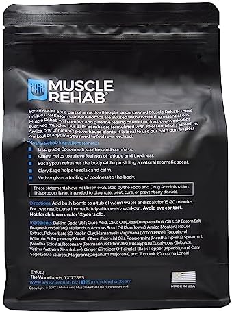 Magnesium Soaks for Sports Recovery Combo Pak- Arnica & Epsom Salt Bath Bombs & Magnesium Soak for Men -Women with Turmeric & Essential Oils -Muscle Pain Relief & Joint Soother - (2 pack)