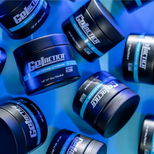 Gelactica Max Control Hair Gel for Men – Alcohol-Free, Strong Hold Styling Gel - Natural Extracts for Long-Lasting Hold and Shine, Slick Back Hair Gel Rev320