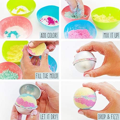 STMT D.I.Y. Bath Bomb Kit, STMT Kits for Girls, Bath Bomb Mold, Spa Kit for Kids, Bath Crumbles, Ages - 6+, 1 Count (Pack of 1), Green