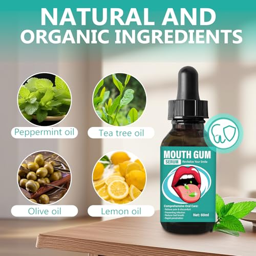 Gum Restore Drops - Natural Gum Regeneration, Fresh Breath and Portable Oral Care Solution，Combats Dry Mouth, Halitosis, Tonsil Stone & Gingivitis Treatment