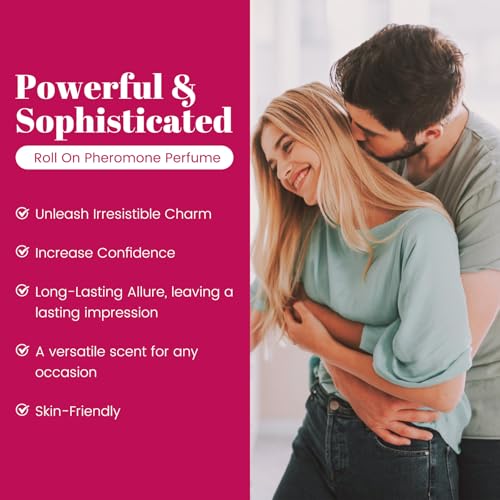 Aeshory Pheromone Perfumes for Women - 2 Pcs Rollerball Perfume, Enhanced Scents Pheromone Perfume, Roll-On Travel Perfume Long-Lasting Pheromone-Infused Essential Oil (Floral & Fresh)