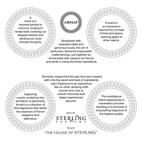 Armaf Venetian Ambre Edition for Men Eau De Parfum Spray, 3.4 Ounce