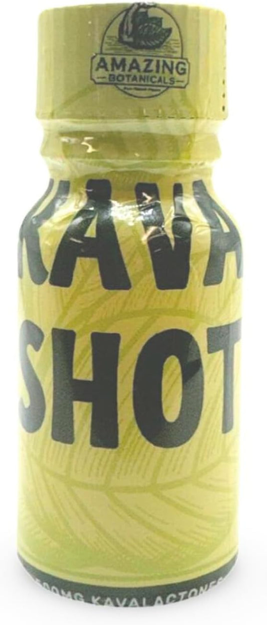 KAVA Shot - 500mg Kavalactones - Original Flavor - Dietary Supplement - 10ml