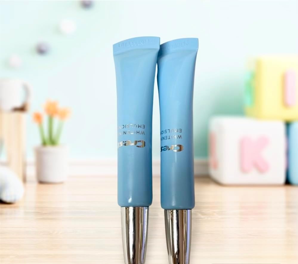 Crest Whitening Emulsions On-The-Go Leave-On Teeth Whitening Gel Pen from Bonus Pack 0.35 Oz Tubes with NO Box Pack of 2