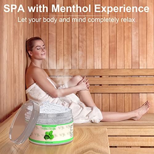 Menthol Crystals Bulk 1lb, 100% Pure Organic Mint Crystals | Great for Making Shower Steamers, Creams and Soaps