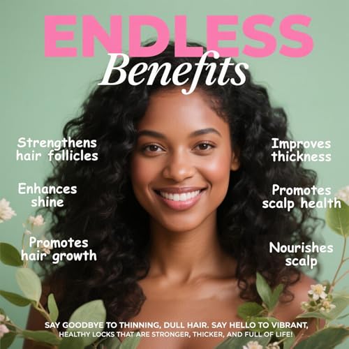 Minnah Hair Growth Oil for Black Women, Extra Strength Rosemary Fenugreek Herbal Hair Growth Oil, Natural Scalp Oils Serum with Castor Oils, Aceite de Romero para el Cabello for All Hair Types (1 PCS)