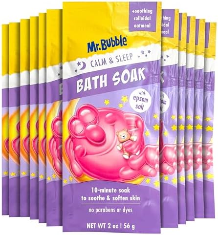 Mr. Bubble Calm & Sleep Bath Soak with Epsom Salt, 2 oz., Pack of 12