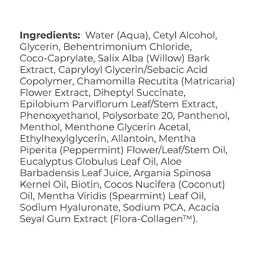 Derma E Thickening Conditioner for Thinning Hair and Natural Growth – Sulfate Free Therapeutic Mint and Herbal Hair Food Conditioner, 10 oz