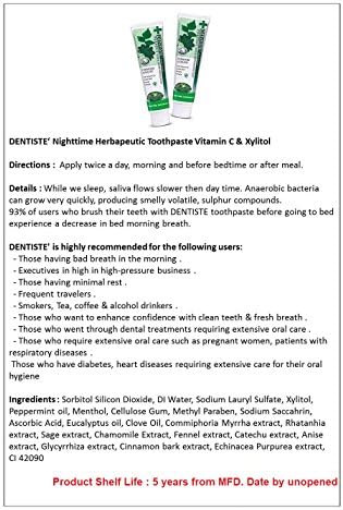 Dentiste Plus White Vitamin C & Xyitol Gum Toothpaste Made in Thailand 2x100 G.