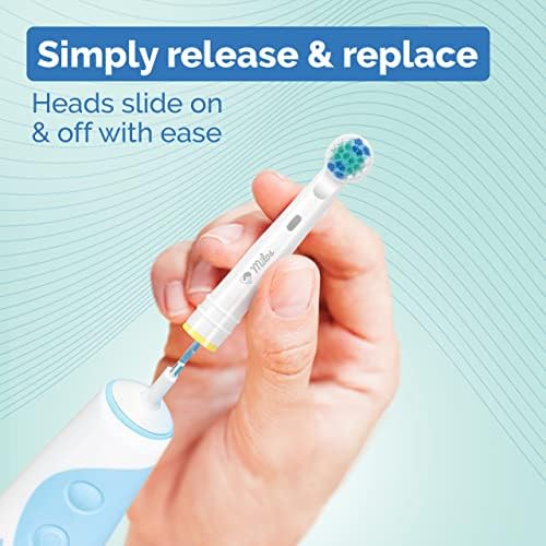 Replacement Toothbrush Heads Compatible with Oral B Braun - 16 Pack Milos Professional Electric Toothbrush Heads Deep Clean Brush Heads Compatible with Oral-B 7000/Pro 1000/9600/ 5000/3000/8000