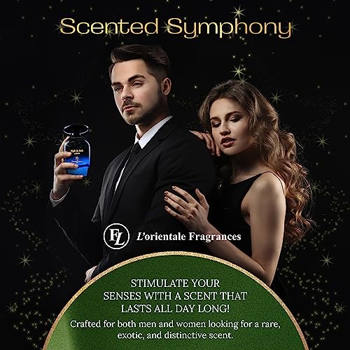 L'Orientale Fragrances Night De Paris in Motion 100ml / 3.3oz - Oil-Based Perfumes for Women & Men, Unisex Amber Vanilla Eau de Parfum w/Bergamot - Long-Lasting Up to 24 Hours, Ideal for All Seasons