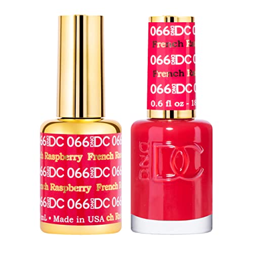 DND DC Gel Polish Set, Red Collection, UV/LED GelPolish and Air Dry Nail Lacquer, Matching Chip-Free Polish Duo, 0.5 Fl Oz Each