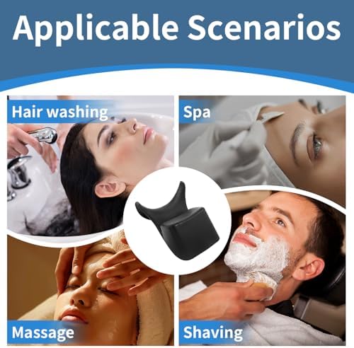 Silicone Shampoo Bowl Neck Cushion - Ergonomic Salon Hair Washing Neck Support Pillow, Non-Slip Shampoo Tray Neck Rest for Spa and Salon Basins, Comfortable Hairdressing Sink Accessory for Hair Care