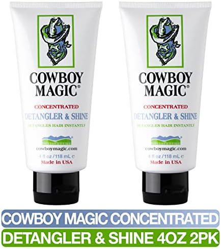 Cowboy Magic Detangler & Shine for Horse, 4 oz - 2 Pack Conditioner, White