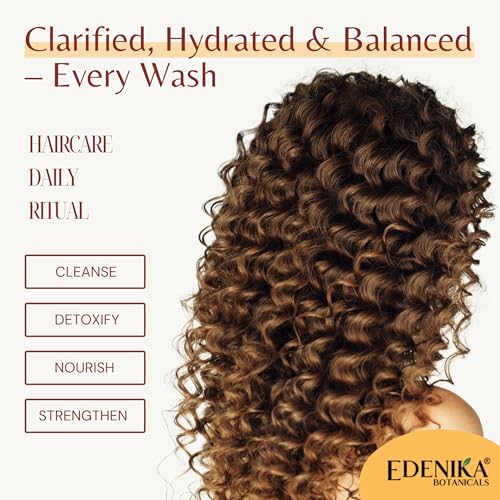 Apple Cider Vinegar Shampoo and Conditioner Set, Deep Cleans, Clarifies, Detoxes Scalp & Hair, Balances pH, Botanical, Sulfate & Paraben Free, 16 fl oz Each