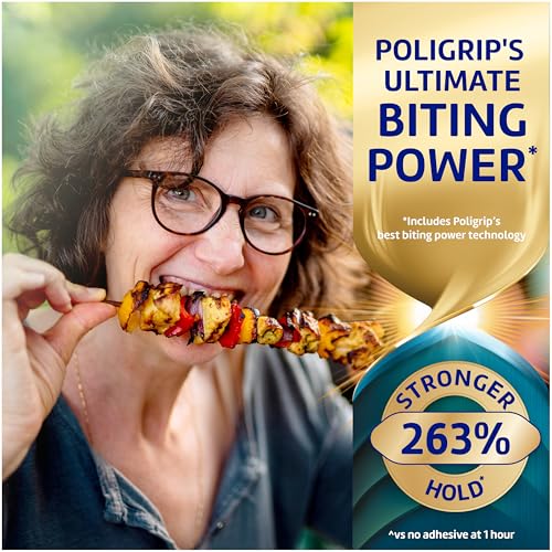 Poligrip Power Max Ultimate All-In-1 Denture Adhesive Cream, Zinc Free, 2.2 oz (4 Pack)