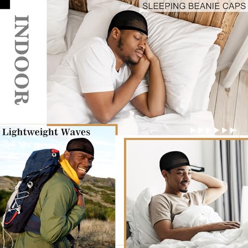 Ramede Stocking Wave Cap for Men Adult Stretchy Nylon Skull Wave Lightweight Beanie Caps Waves for Man Women(20 Pcs)