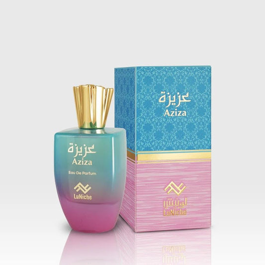 Luniche Aziza Eau de Parfum 3.4 oz – Arabic Perfume for Women & Men – Unisex Arabian Fragrance – Long Lasting Dubai Perfume – Beauty Perfumes Arabes para Hombres y Mujeres