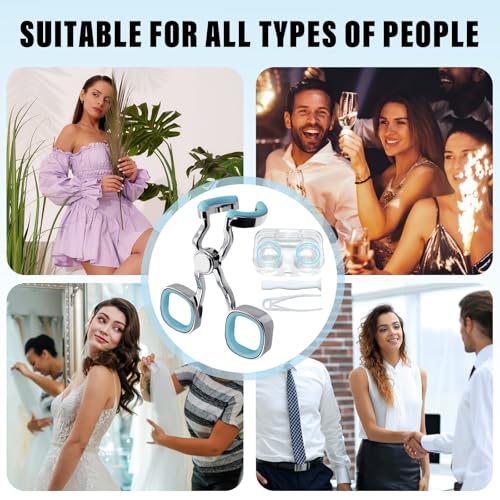 Contact Lens Applicator Tool, Eye Opener for Contacts for Easy Insertion and Removal, with Contact Lens Case, Sucker+Tweezer with Soft Tip, Blue