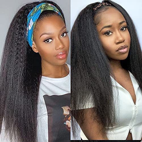 Kinky Straight Bundles, Kerriana 20 22 24 Inch Human Hair Bundles 100% Unprocessed Brazilian 3 bundles For Black Women Natural Black Color