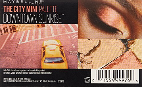 Maybelline New York Makeup The City Mini Eyeshadow Palette, Downtown Sunrise Eyeshadow, 0.14 oz