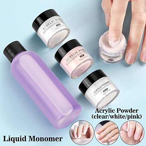 Practice Hand for Acrylic Nails Kit, Fake Hand for Nail Practice Mannequin Hand, Nail Training Finger Kit Set Professional Acrylic with Everything, Nail Starter Kit for Beginners with Drill UV Light