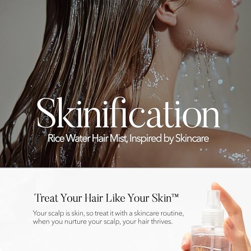 mimosu 97% Rice Water Hair Growth Spray - Fermented Rice Water & Biotin Serum, PHA Toner, Korean hair care Formula, 6.8fl.oz