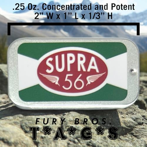 TAGS Men’s Solid Cologne | Supra 56 | Sandalwood Patchouli Cedar | Beeswax Grapeseed Oil Fragrance | Made in USA | Travel Size .25 oz