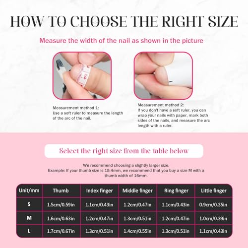 Flower Press on Nails Handmade Long Coffin Muti-Layer Gel Fake Nails Gradient Floral 3D Waterdrop Pattern Design Spring Summer Multicolor Thick False Nails French Tip Acrylic Nails for Women (Size S)