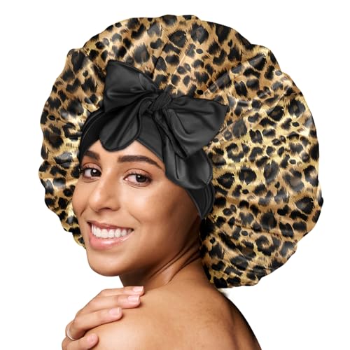 BONNET QUEEN Silk Bonnet for Sleeping Women Reversible Double Layer Satin Bonnet Hair Bonnet Night Sleep Cap for Curly Hair