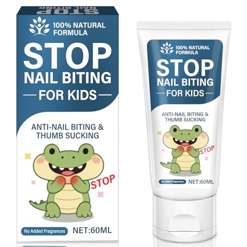 Nail Biting Prevention-Nail Biting Treatment for Kids-Anti-Nail Biting Thumb Cream for Kids-100% Natural Bitter Formula-No Additives-Protects Nails Healthy Nail Growth-Safe for Children, 60ml