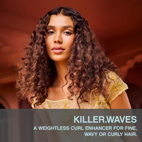 KEVIN.MURPHY KILLER.WAVES - Wave Enhancer for Fine Hair - For Wavy & Curly Hair - Weightless Curl Enhancer - Frizz Reduction - Daily Hair Care - 150 mL / 5.1 fl oz