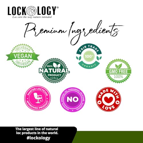 Peppermint Tea Tree Loc Oil for Dreads & Locs - Natural Dreadlock Hair Products, Black Owned