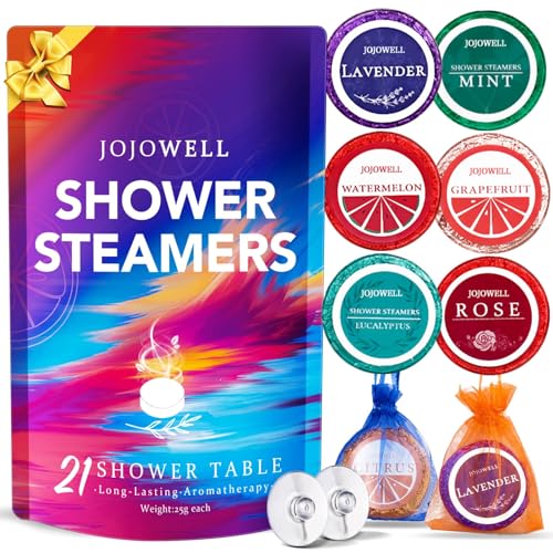 Shower Steamers Aromatherapy - 21Pcs Birthday Gifts for Women, Wife, Mom, Essential Oil, Nasal Relief, Self Care Home Spa Gifts for Women, Teacher Appreciation Gift for Her