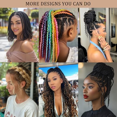 French Curl Braiding Hair 12Inch 8Packs French Curl Crochet Braids Short Curly Crochet Hair Skin-friendly Bouncy Synthetic knotless Braiding Extensions(1B/33/30, 12inch)