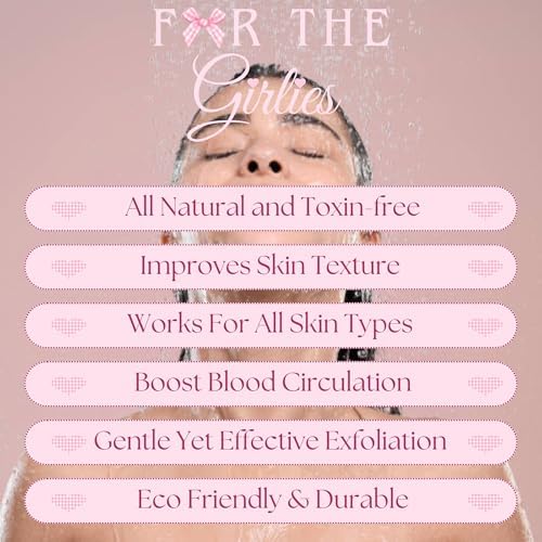 Natural Loofah Exfoliating Body Scrubber for Women Made with Natural Egyptian Loofa Sponge, Bath Shower Luffa lufa for face and Body. exfoliator Scrub Pads