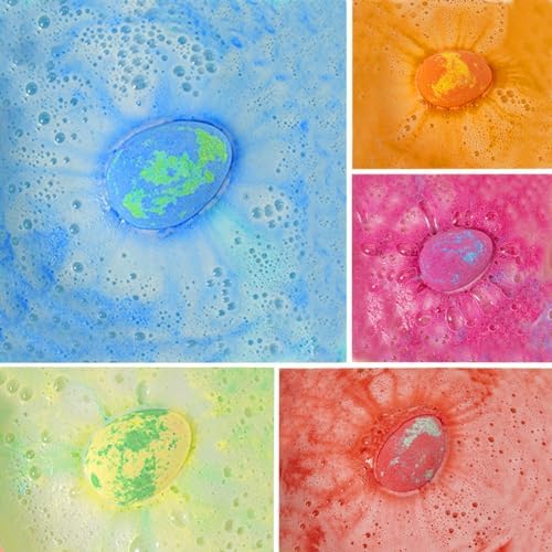 Dino Egg Bath Bombs for Kids-Surprise Inside Plus Dinosaur Puzzle-Dinosaur Gifts for 3 4 5 6 7 and 8 Year Old Boys and Girls Kids Gifts - Perfect for Birthdays, Children's Day and Christma,Easter
