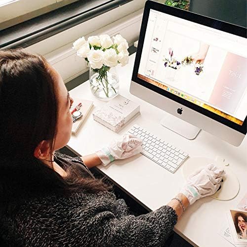 Extra Silky Hand Mask 5 Pairs, Korean Moisturizing Gloves for Dry Hands with White Truffle, Green Caviar & Peptides, Repairing and Softening Hand Care Treatment for Aging, Cracked, and Dry Skin